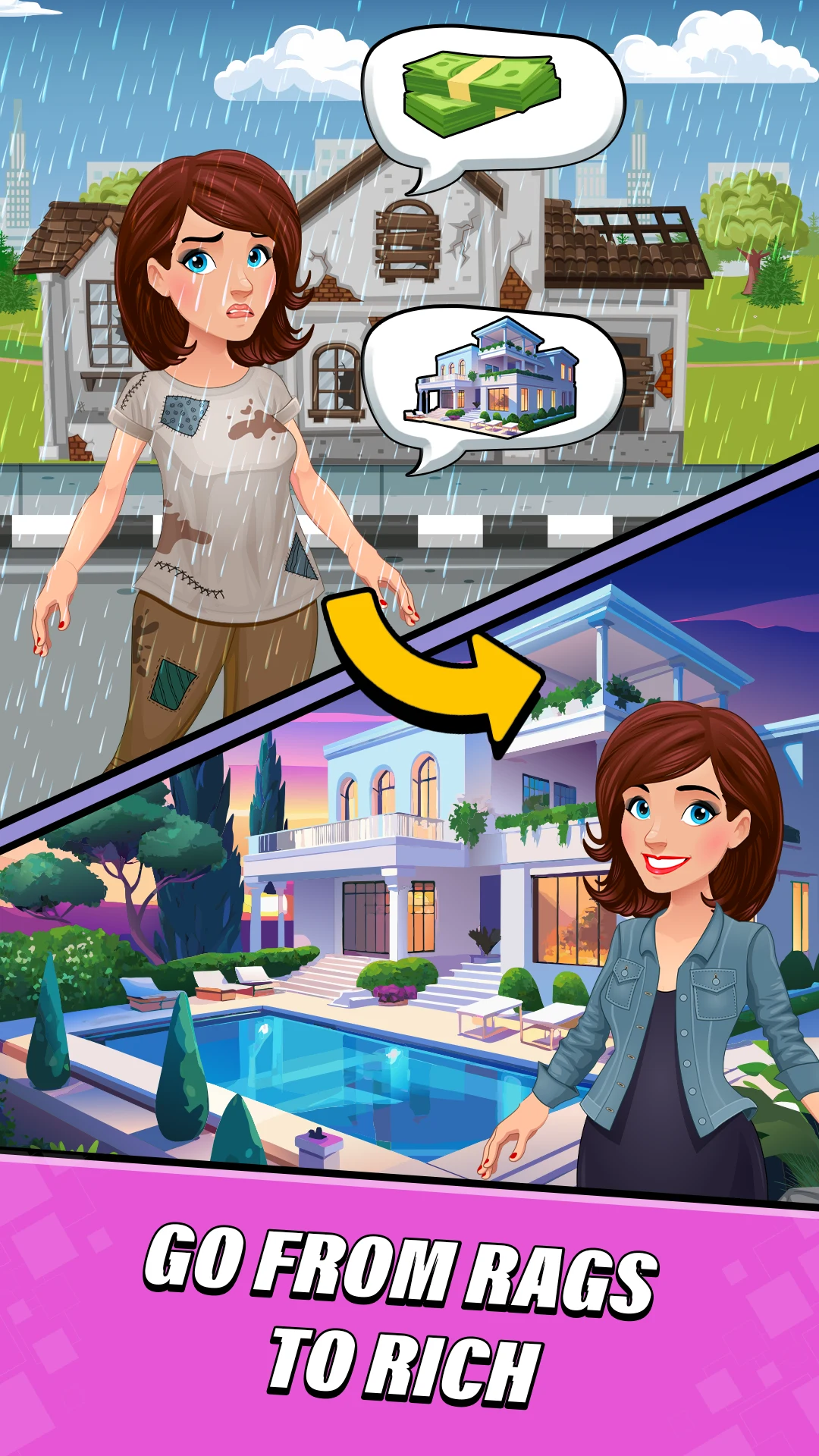Idle Girl : Life Simulator screenshot